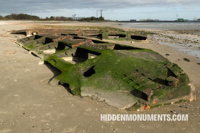Remains of Mulberry harbors in Zeeland