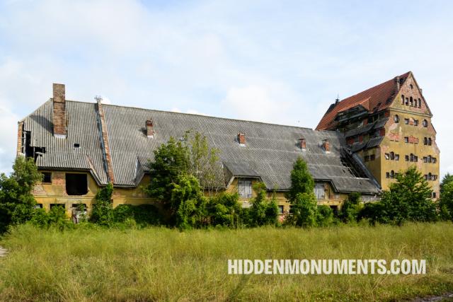 Abandoned granary building